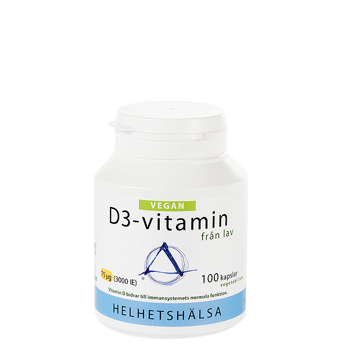 Bilde av D3-vitamin Vegan 75 Mcg 3000 Ie 100 Kapsler