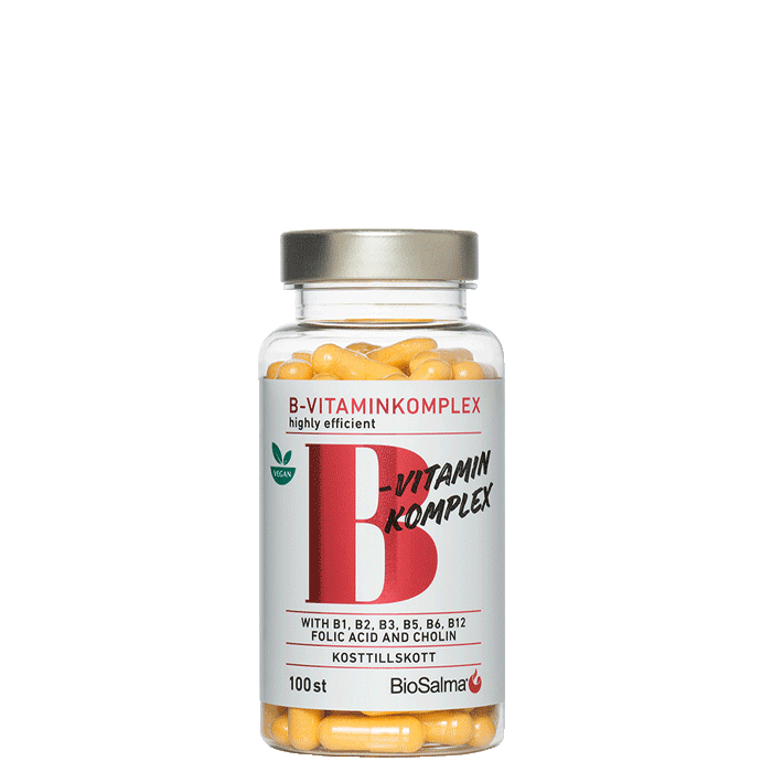 B-vitaminkomplex 100 kapsler