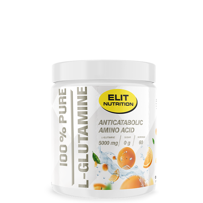 ELIT 100% Pure L-glutamine, 300 g orange