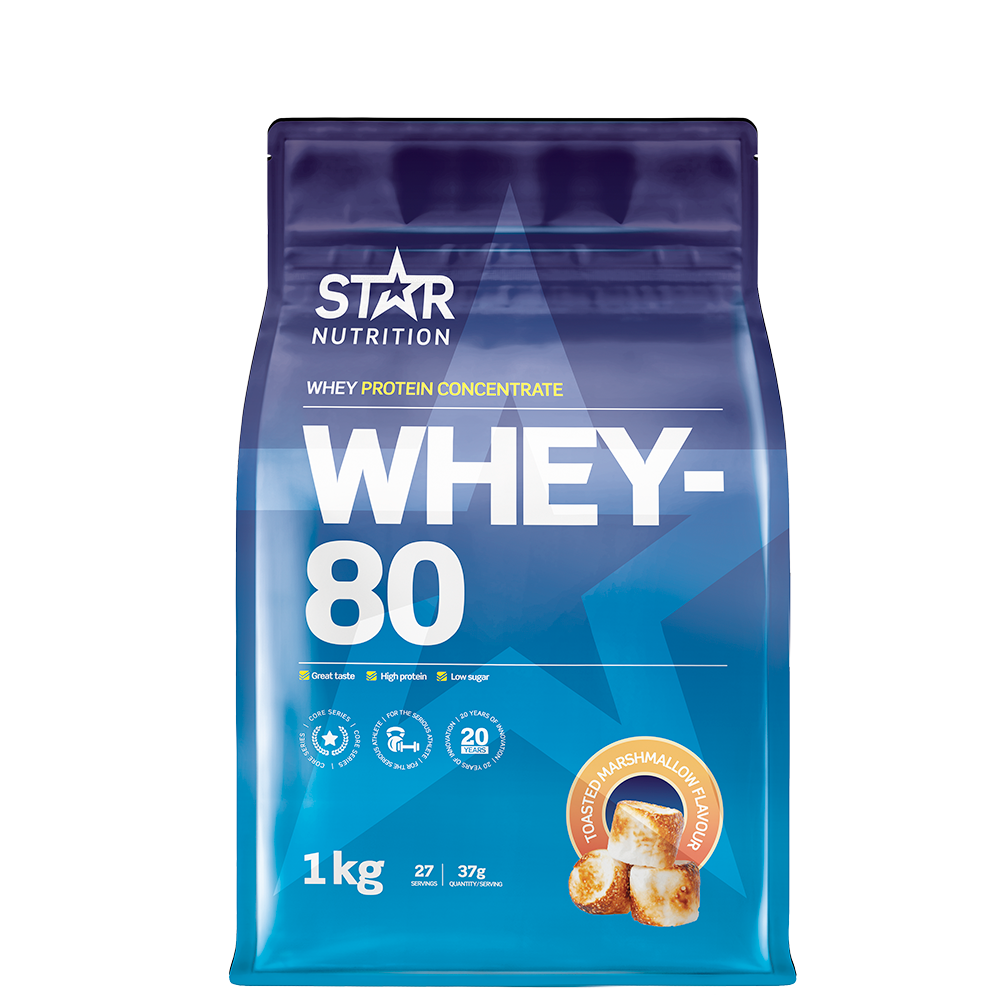Whey-80 Myseprotein 1 kg