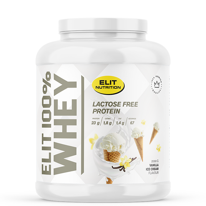 ELIT 100 % Whey Laktosefritt Proteinpulver 2000 g