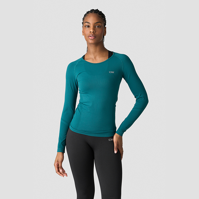 Everyday Seamless LS, Dark Teal Green