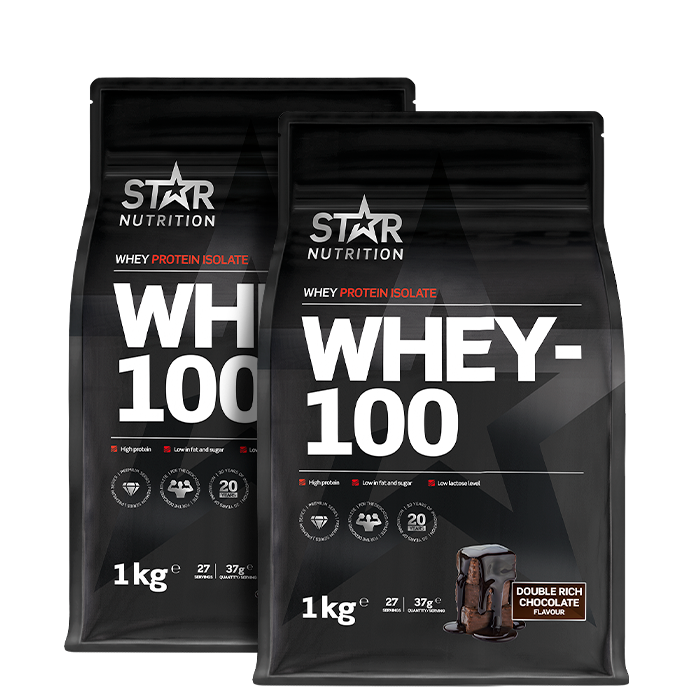 Mix&Match: 2 x Whey-100 Myseprotein 1 kg