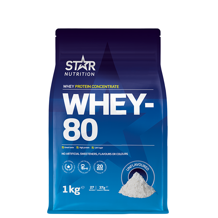 Whey-80 Myseprotein 1 kg