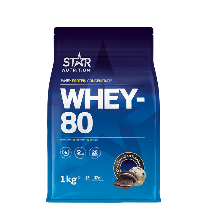 Whey-80 Myseprotein 1 kg