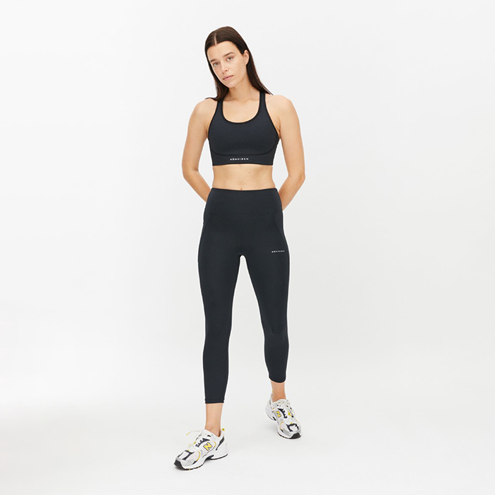 Flattering High Waist 7/8 Tights, Black