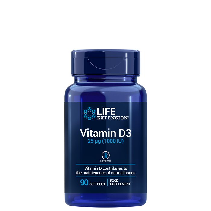 Bilde av Vitamin D3, 90 Softgels Life Extension