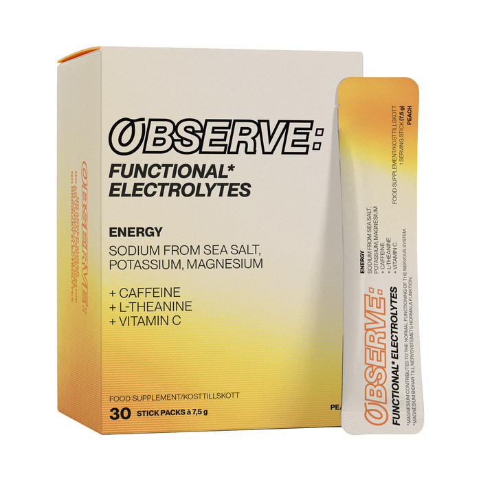 OBSERVE: ENERGY &acirc; Peach, 30 Stick Packs