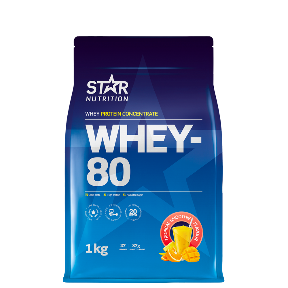 Whey-80 Myseprotein 1 kg