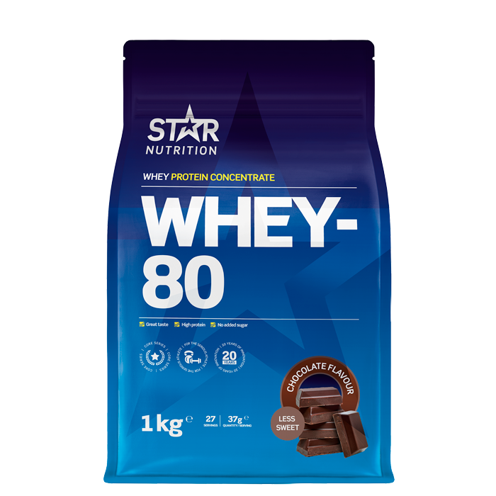 Whey-80 Myseprotein 1 kg