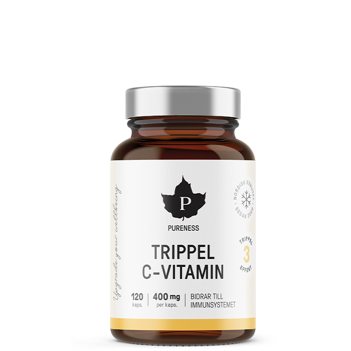 Trippel C-vitamin 120 kapsler