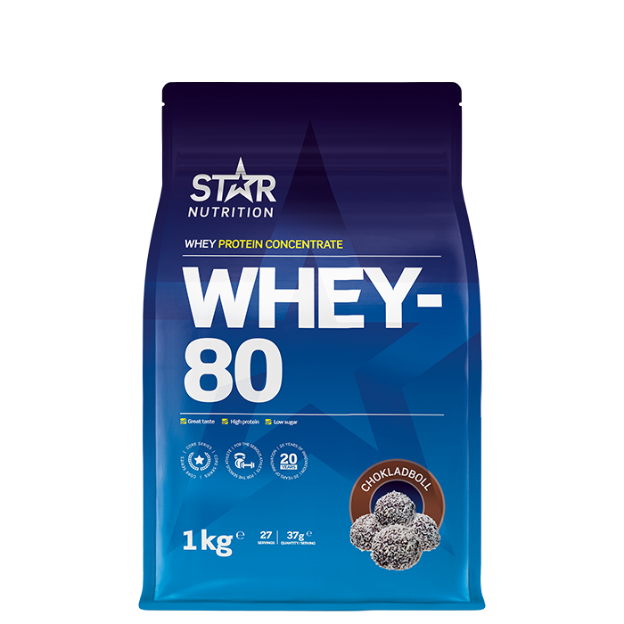 Whey-80 Myseprotein 1 kg