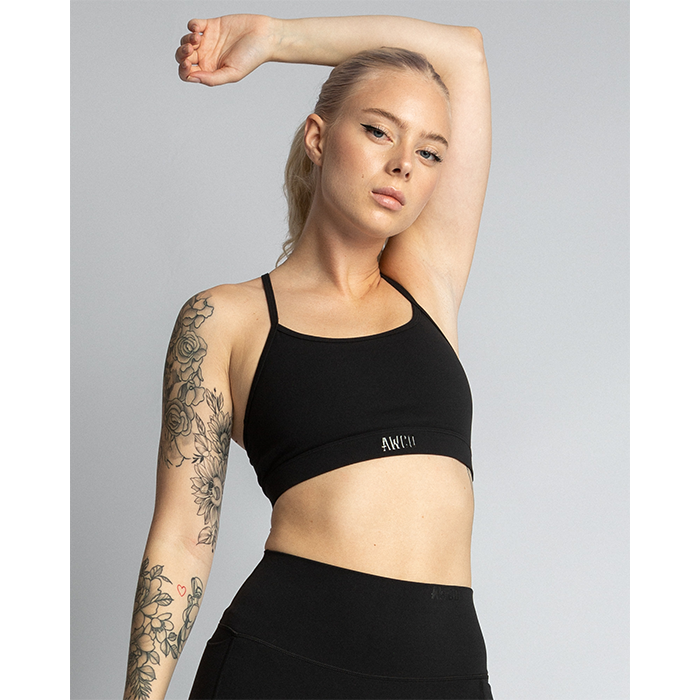 Studio Light Sports Bra, Matte Black