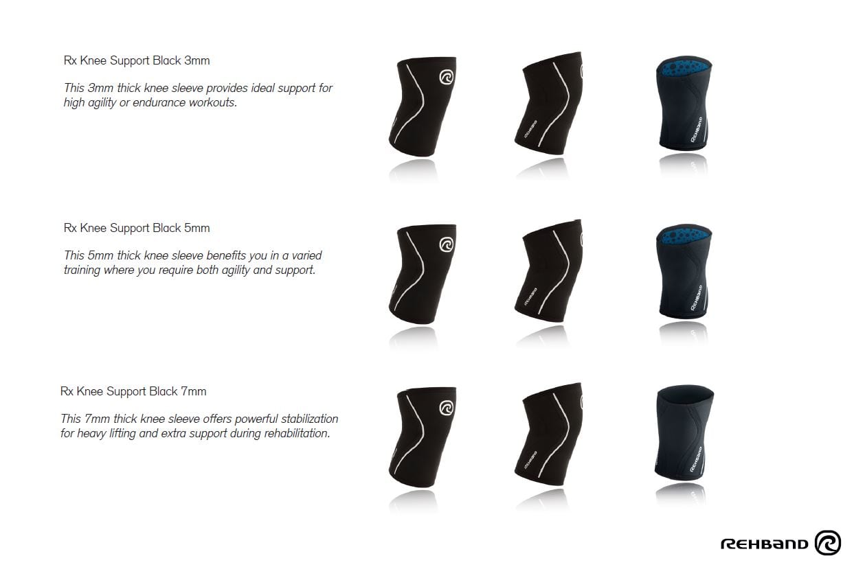 RX Knee Sleeve, 5mm, Carbon Black